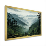 Mystic Wilderness Pine Forest In Canada III - Landscapes Canvas Wall Art