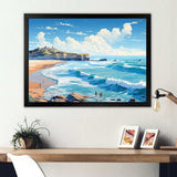 French Basque Beaches - Landscapes Canvas Wall Art