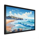 French Basque Beaches - Landscapes Canvas Wall Art