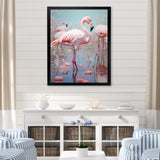 Greater Flamingo Camargue's Calm - Flamingo Bedroom Wall Art