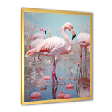Greater Flamingo Camargue's Calm - Flamingo Bedroom Wall Art