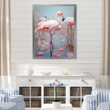 Greater Flamingo Camargue's Calm - Flamingo Bedroom Wall Art