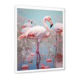 Greater Flamingo Camargue's Calm - Flamingo Bedroom Wall Art