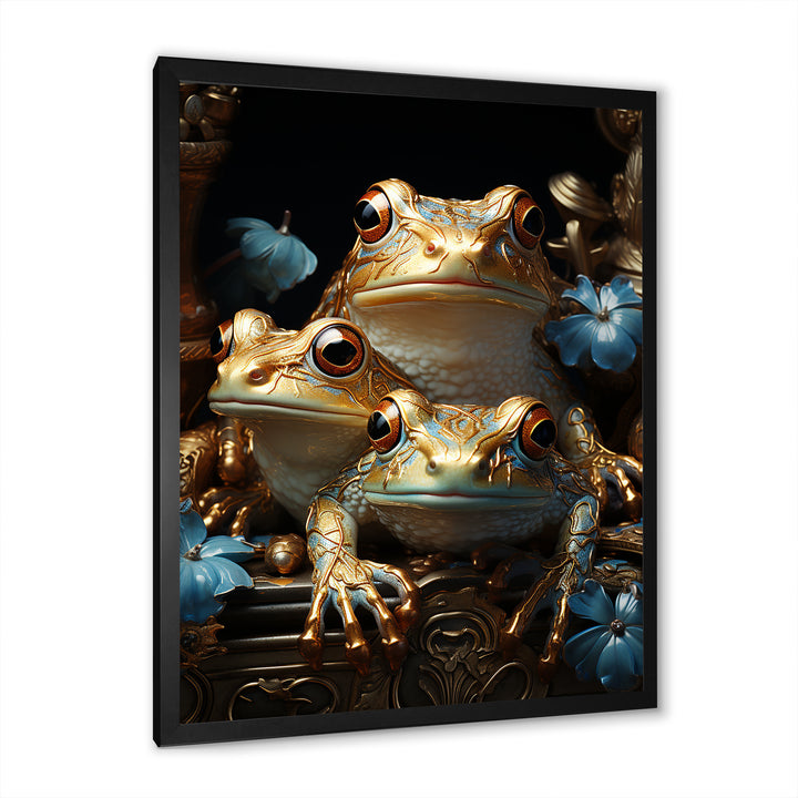 A Baroque Frogs Portrait - Frog Canvas Wall Art