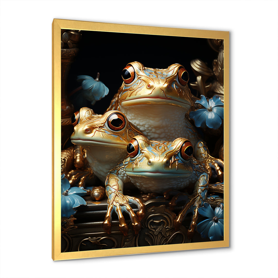 A Baroque Frogs Portrait - Frog Canvas Wall Art
