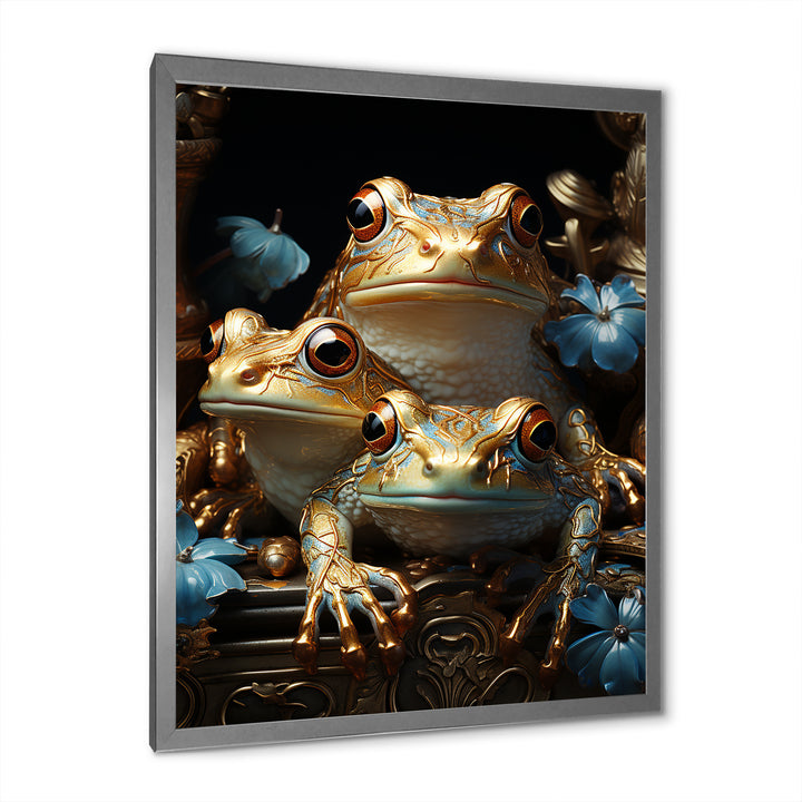 A Baroque Frogs Portrait - Frog Canvas Wall Art