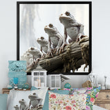 Minimalism Frog Family Harmony - Frog Wall Decor