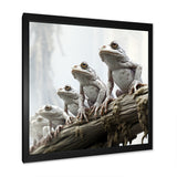 Minimalism Frog Family Harmony - Frog Wall Decor