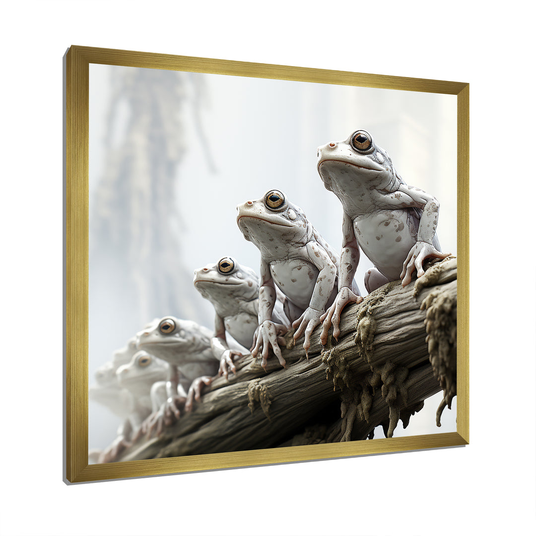 Minimalism Frog Family Harmony - Frog Wall Decor