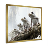 Minimalism Frog Family Harmony - Frog Wall Decor