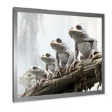 Minimalism Frog Family Harmony - Frog Wall Decor
