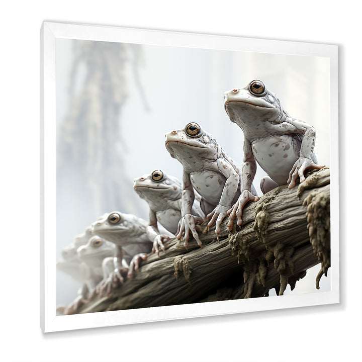 Minimalism Frog Family Harmony - Frog Wall Decor