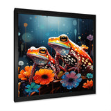 Couple Toads At The Night - Frog Wall Decor