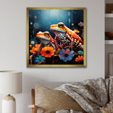 Couple Toads At The Night - Frog Wall Decor