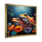 Couple Toads At The Night - Frog Wall Decor
