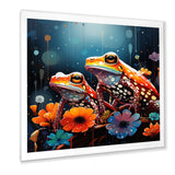 Couple Toads At The Night - Frog Wall Decor