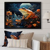 Cosmic Art Frog - Frog Large Canvas Wall Art