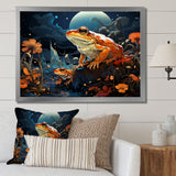Cosmic Art Frog - Frog Large Canvas Wall Art