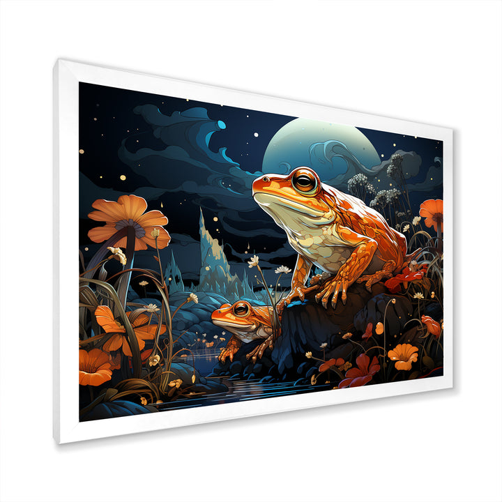 Cosmic Art Frog - Frog Large Canvas Wall Art