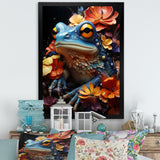 Cosmic Frog Journey - Frog Living Room Wall Art