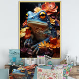 Cosmic Frog Journey - Frog Living Room Wall Art