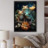 Emerald Pond Harmony - Frog Bedroom Wall Art
