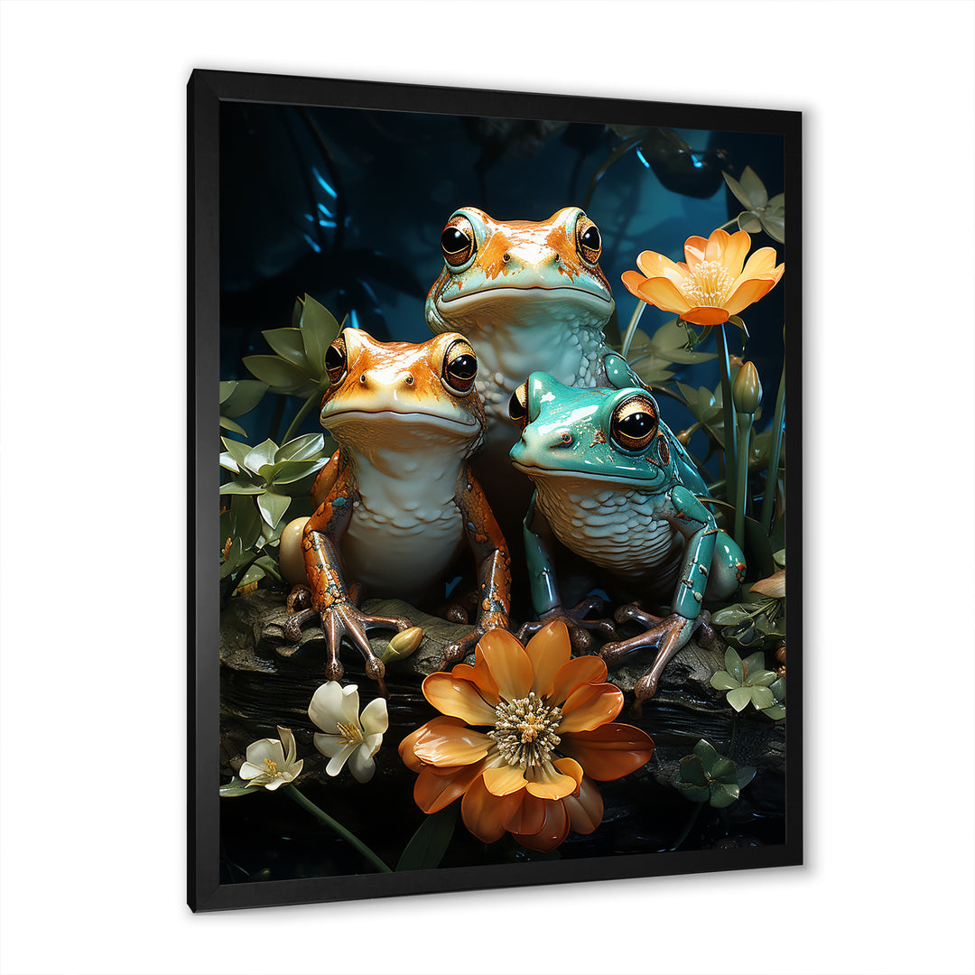 Emerald Pond Harmony - Frog Bedroom Wall Art