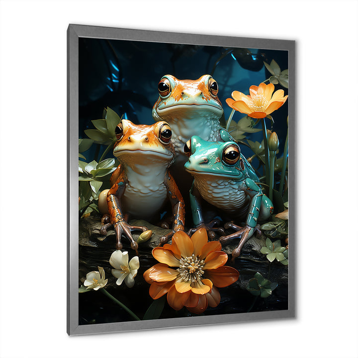 Emerald Pond Harmony - Frog Bedroom Wall Art