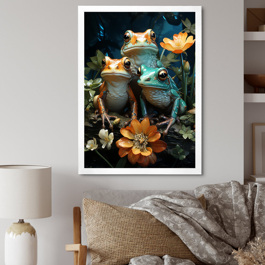 Emerald Pond Harmony - Frog Bedroom Wall Art