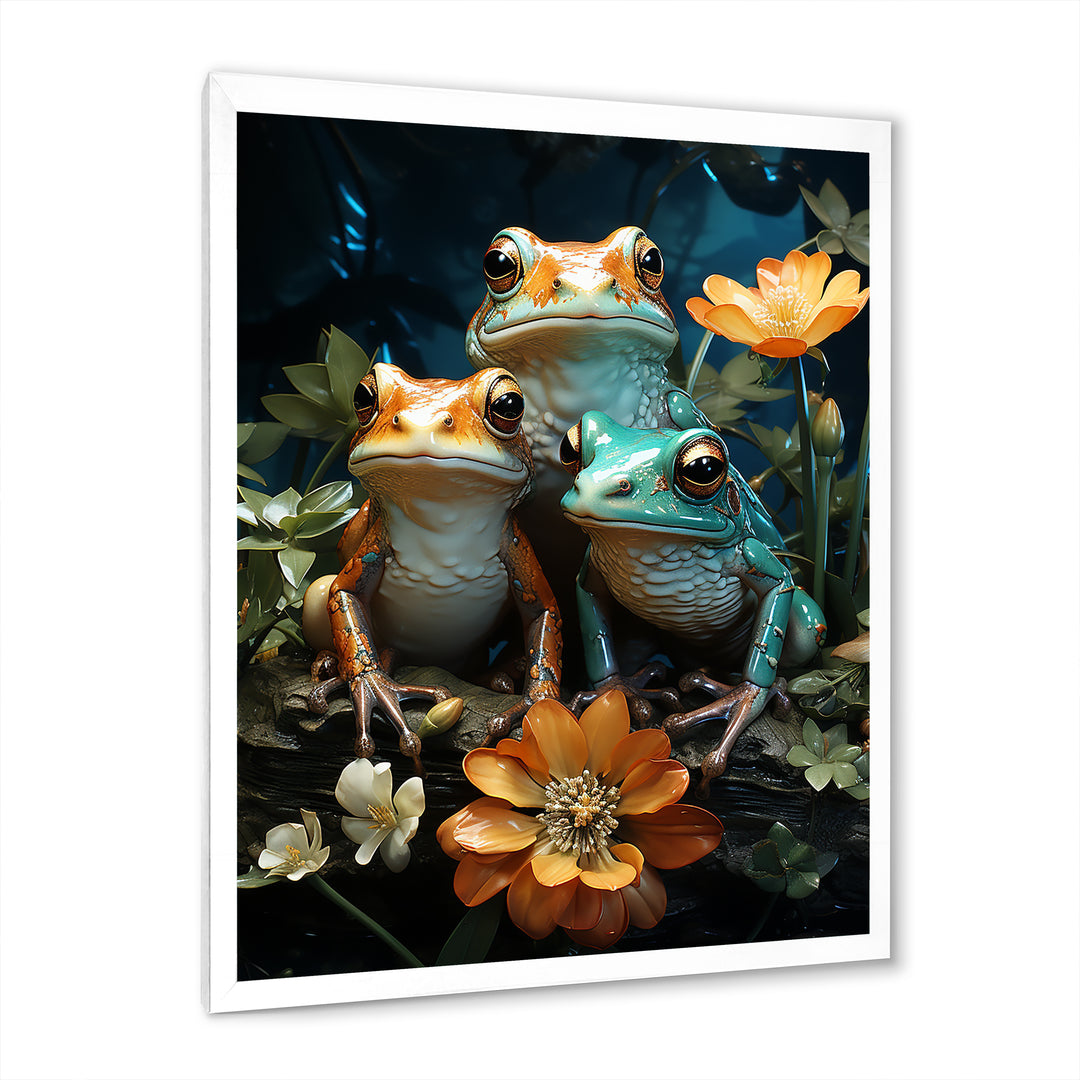 Emerald Pond Harmony - Frog Bedroom Wall Art