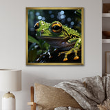 Expressionist Frog Movement - Frog Canvas Wall Art