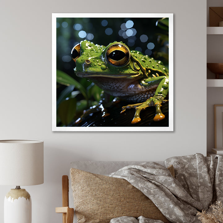 Expressionist Frog Movement - Frog Canvas Wall Art
