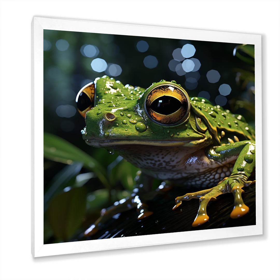 Expressionist Frog Movement - Frog Canvas Wall Art