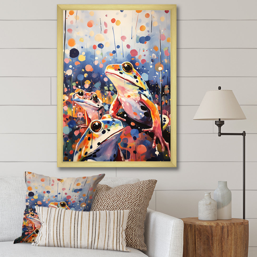 Popart Frog Popart - Frog Canvas Wall Art