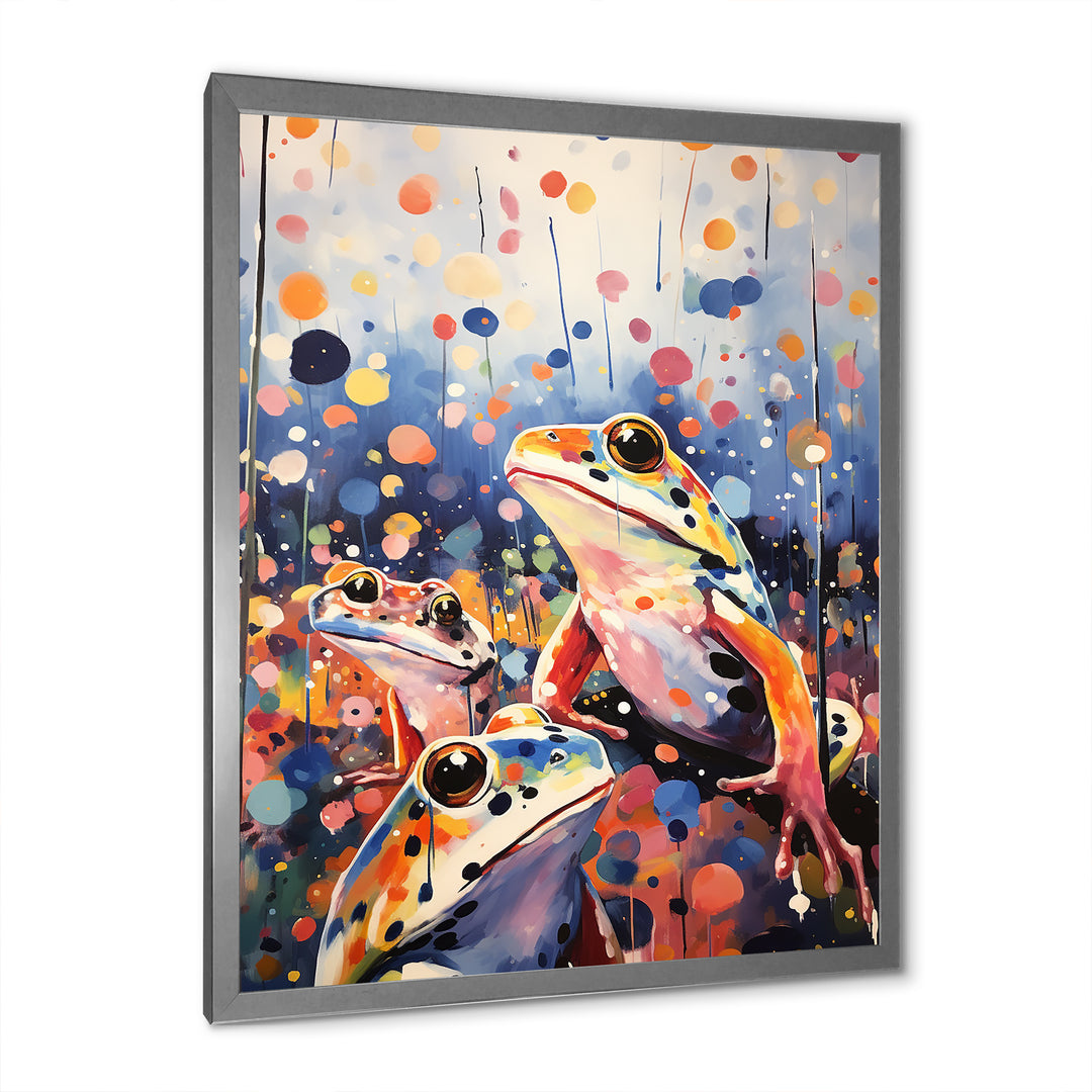 Popart Frog Popart - Frog Canvas Wall Art