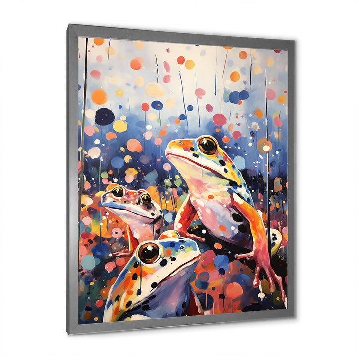 Popart Frog Popart - Frog Canvas Wall Art