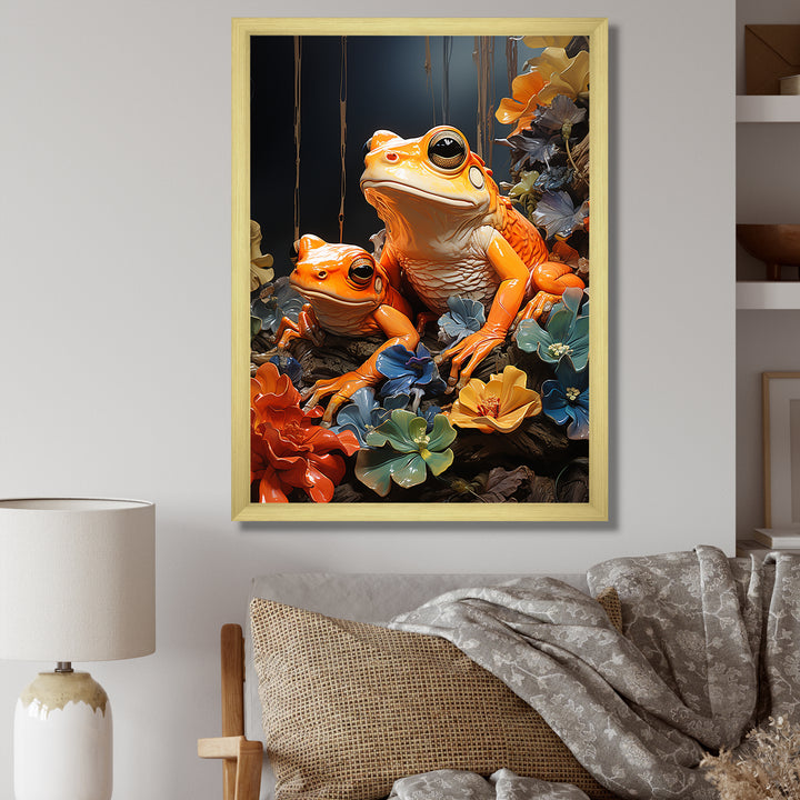 Expressionist Frog Spirit - Frog Wall Decor
