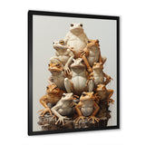 Minimalism Frog Pyramid - Frog Home Decor Art