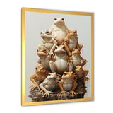 Minimalism Frog Pyramid - Frog Home Decor Art