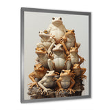 Minimalism Frog Pyramid - Frog Home Decor Art