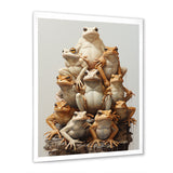 Minimalism Frog Pyramid - Frog Home Decor Art