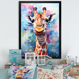 Pop Art Giraffe Portrait - Giraffe Wall Decor