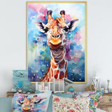 Pop Art Giraffe Portrait - Giraffe Wall Decor