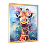 Pop Art Giraffe Portrait - Giraffe Wall Decor