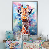 Pop Art Giraffe Portrait - Giraffe Wall Decor