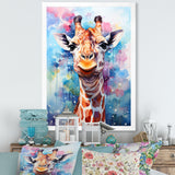 Pop Art Giraffe Portrait - Giraffe Wall Decor