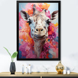 Multicolor Giraffe Pastel Giants - Giraffe Wall Art Prints