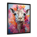 Multicolor Giraffe Pastel Giants - Giraffe Wall Art Prints