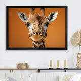 Brown Giraffe Savannah Sentinel - Giraffe Canvas Wall Art