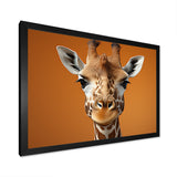 Brown Giraffe Savannah Sentinel - Giraffe Canvas Wall Art